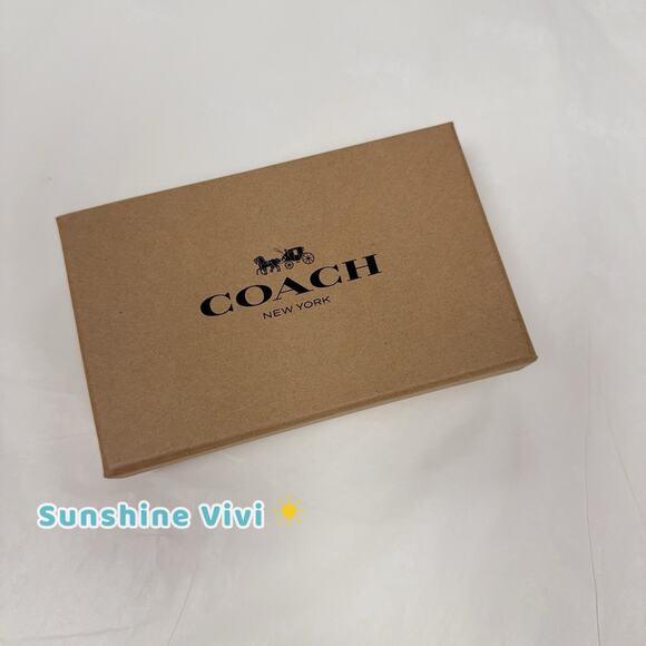 NEW COACH 75479 Black Calf Leather 3 In 1 Card Case Money Clip Gift Box - Picture 5 of 6